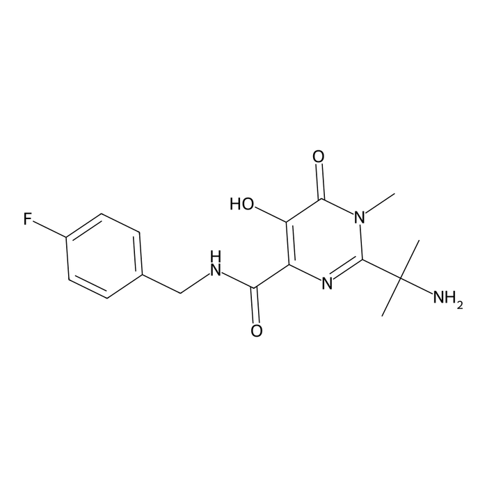 2-(1-Amino-1-methylethyl)-N-(4-fluorobenzyl)-5-hydroxy-1-methyl-6-oxo-1,6-dihydropyrimidine-4-carboxamide