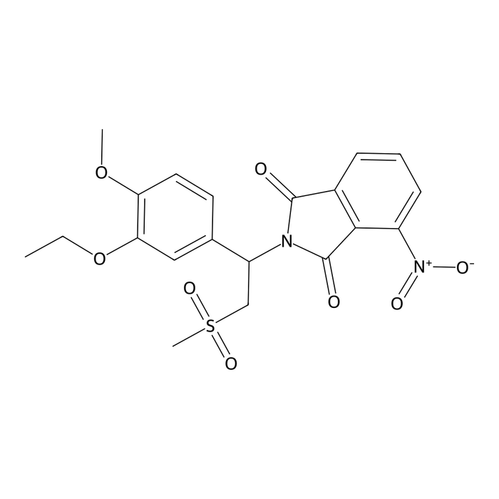 2-(1-(3-ethoxy-4-methoxyphenyl)-2-(methylsulfonyl)ethyl)-4-nitroisoindoline-1,3-dione
