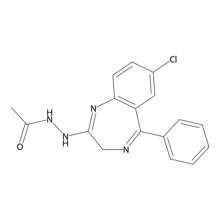 2-(2-Acetylhydrazino)-7-chloro-5-phenyl-3H-1,4-benzodiazepine