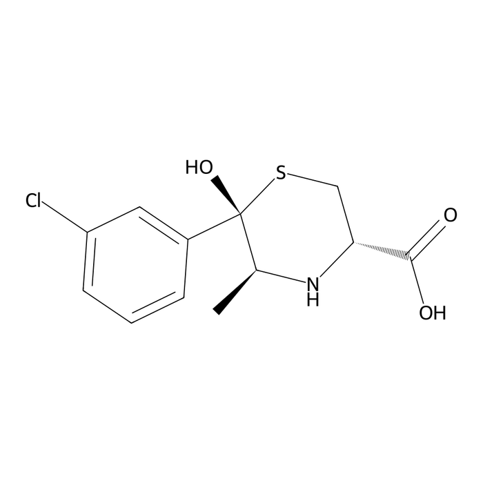 (3S,5S,6S)-Bupropion Impurity ((3S,5S,6S)-6-(3-Chlorophenyl)-6-hydroxy-5-methyl-3-thiomorpholine carboxylic acid)