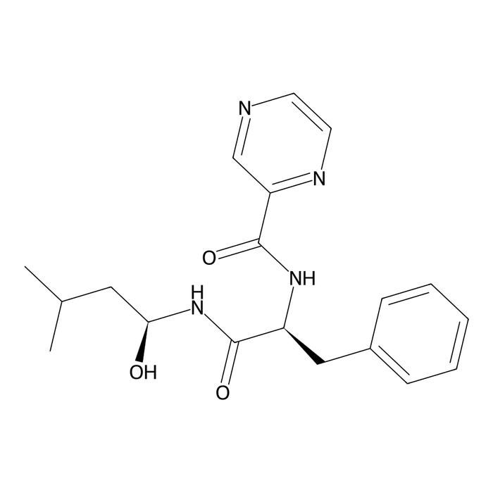 Bortezomib Impurity 48 (N-((S)-1-(((S)-1-Hydroxy-3-methylbutyl)amino)-1-oxo-3-phenylpropan-2-yl)pyrazine-2-carboxamide)