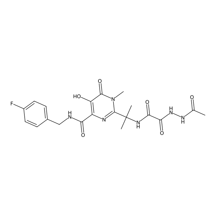 2-Des(5-methyl-1,3,4-oxadiazole-2-carboxamide) 2-(2-(2-Acetylhydrazinyl)-2-oxoacetamide) Raltegravir