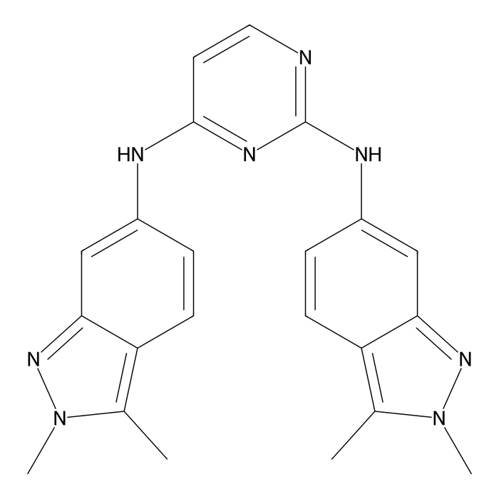 N2,N4-bis(2,3-dimethyl-2H-indazol-6-yl)pyrimidine-2,4-diamine