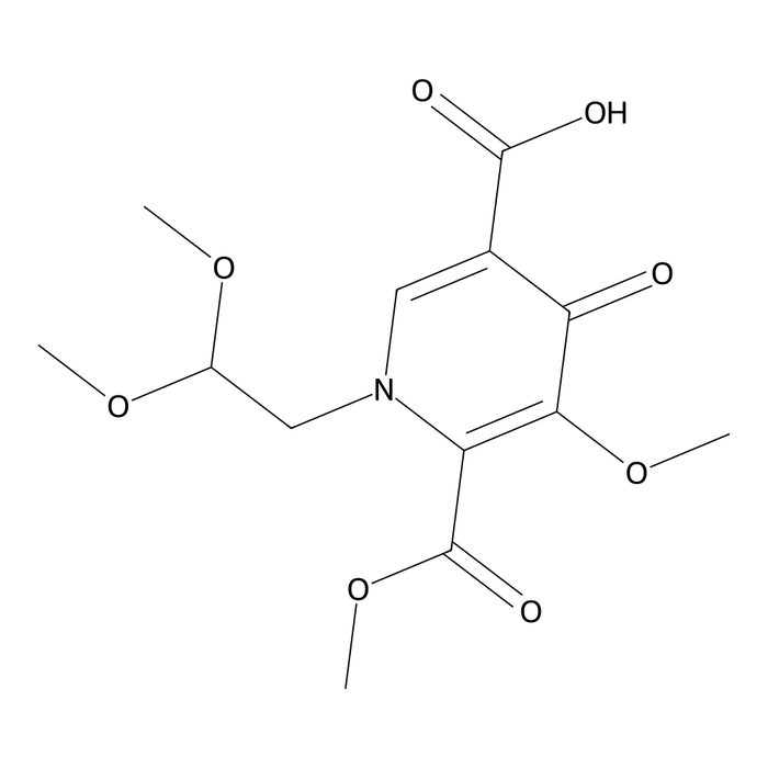1-(2,2-Dimethoxyethyl)-5-methoxy-6-(methoxycarbonyl)-4-oxo-1,4-dihydropyridine-3-carboxylic acid (synonym:Dolutegravir intermediate-1)