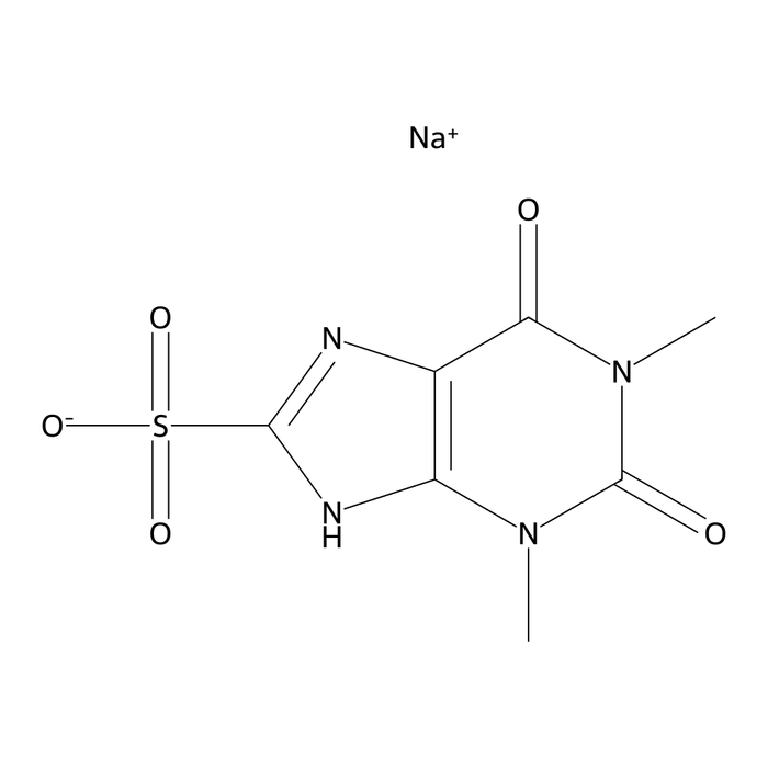 1,3-dimethyl-2,6-dioxo-2,3,6,7-tetrahydro-1H-purine-8-sulfonate, sodium salt (1:1)
