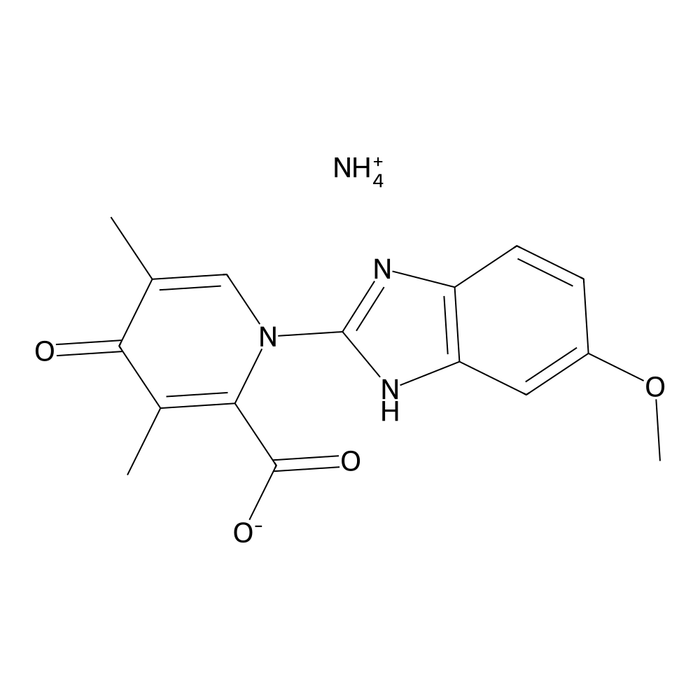1,4-Dihydro-1-(5-methoxy-1H-benzimidazol-2-yl)-3,5-dimethyl-4-oxo-2-pyridinecarboxylic Acid Ammonium Salt