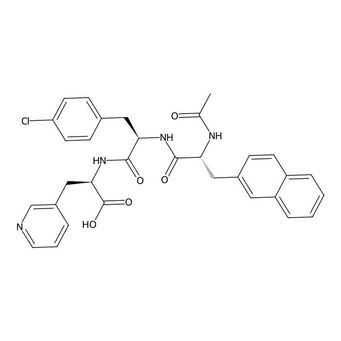 N-Acetyl-3-(2-naphthalenyl)-D-alanyl-4-chloro-D-phenylalanyl-3-(3-pyridinyl)-D-alanine