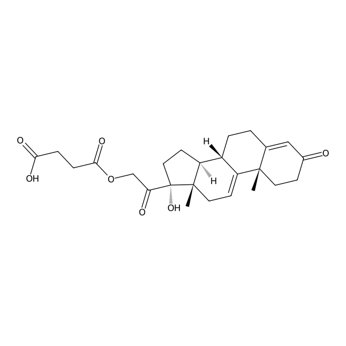 17-hydroxy-3,20-dioxopregna-4,9(11)-dine-21yl succinate