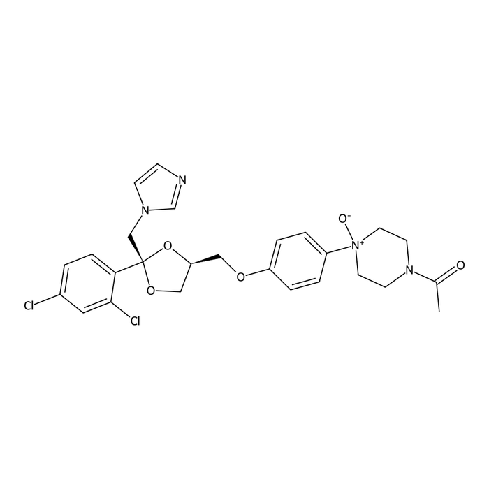 rac-4-Acetyl-1-[4-(((2R,4S)-2-(2,4-dichlorophenyl)-2-((1H-imidazol-1-yl)methyl)-1,3-dioxolan-4-yl)methoxy)phenyl)piperazine N1-oxide