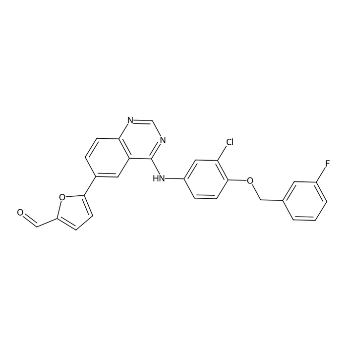 Lapatinib Impurity 9 (Synonyms: 5-(4-((3-chloro-4-((3-fluorobenzyl)oxy)phenyl)amino)quinazolin-6-yl)furan-2-carbaldehyde)