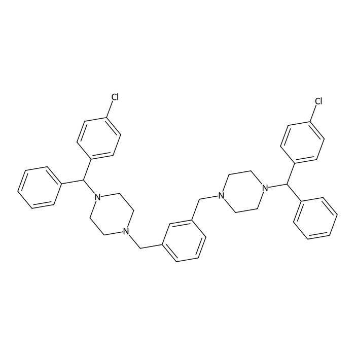 1,3-Bis((4-((4-chlorophenyl)(phenyl)methyl)piperazin-1-yl)methyl)benzene