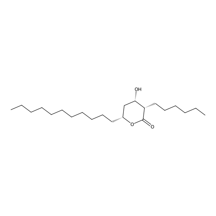 (3S,4S,6R)-3-hexyl-4-hydroxy-6-undecyltetrahydro-2H-pyran-2-one