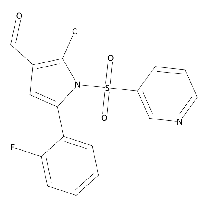 2-Chloro-5-(2-fluorophenyl)-1-(pyridin-3-ylsulfonyl)-1H-pyrrole-3-carbaldehyde