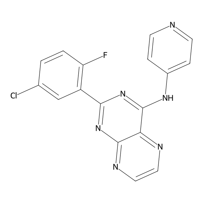 2-(5-Chloro-2-fluorophenyl)-N-(pyridin-4-yl)pteridin-4-amine