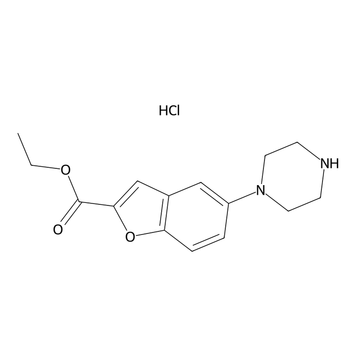 Vilazodone Impurity-III (1-(2-Ethoxycarbonyl benzofuran-5-yl) piperazine hydrochloride (Piperazine ester))