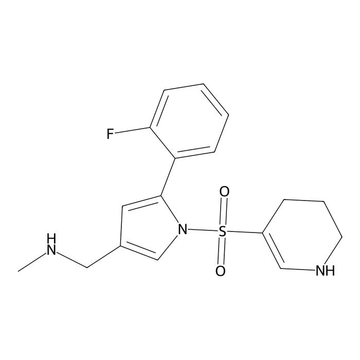 1-(5-(2-Fluorophenyl)-1-((1,4,5,6-tetrahydropyridin-3-yl)sulfonyl)-1H-pyrrol-3-yl)-N-methylmethanamine