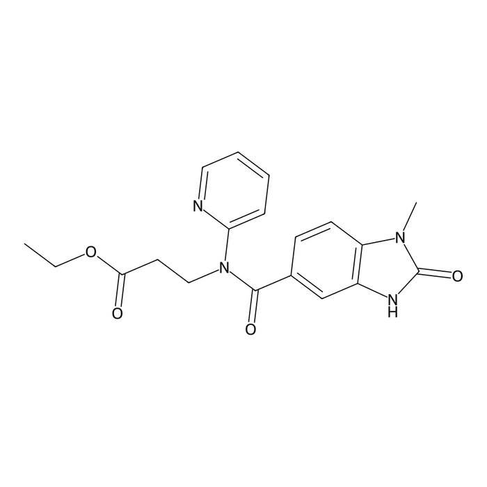 Dabigatran Impurity (Ethyl 3-(1-methyl-2-oxo-N-(pyridin-2-yl)-2,3-dihydro-1H-benzo[d]imidazole-5-carboxamido)propanoate)
