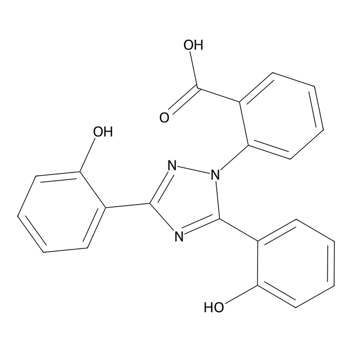 Deferasirox impurity C [EP] - (synomym: 2-[3,5-bis(2-hydroxyphenyl)-1,2,4-triazol-1-yl]benzoic acid)