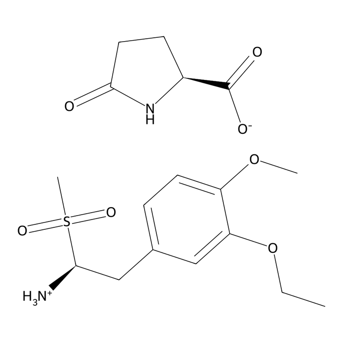 (S)-1-(3-Ethoxy-4-methoxyphenyl)-2-(methylsulfonyl)ethan-1-amine (S)-5-oxopyrrolidine-2-carboxylate