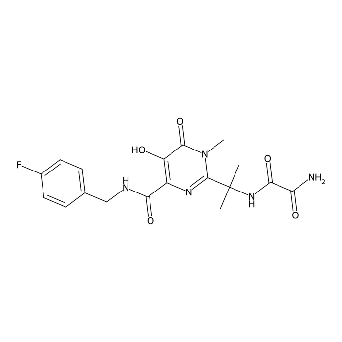 N1-[1-[4-[[[(4-Fluorophenyl)methyl]amino]carbonyl]-1,6-dihydro-5-hydroxy-1-methyl-6-oxo-2-pyrimidinyl]-1-methylethyl]ethanediamide