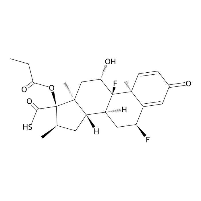 Fluticasone Carbothioic Acid Impurity (6α,9α-Difluoro-11β-hydroxy-16α-methyl-3-oxo-17α-(propionyloxy)-androsta-1,4-diene-17β-carbothioic acid)