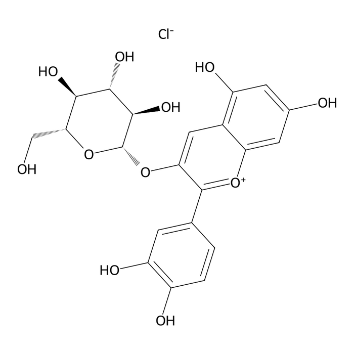 Kuromanine (CYANIDIN-3-O-GLUCOSIDE CHLORIDE(KUROMANIN CHLORIDE)