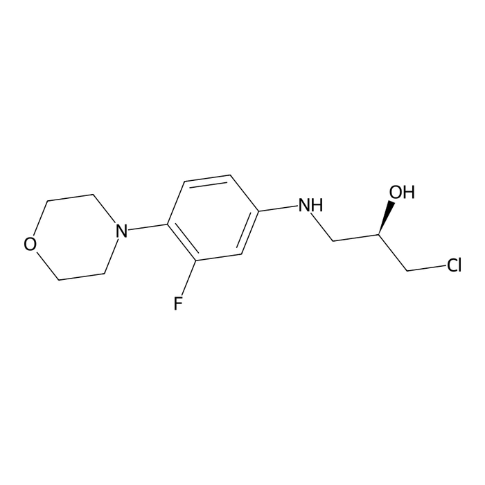 N-[3-chloro-2-(R)-hydroxypropyl]-3-fluoro-4-morpholinylaniline