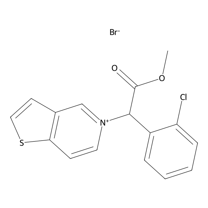 5-[1-(2-Chlorophenyl)-2-methoxy-2-oxoethyl]thieno[3,2-c]pyridinium Bromide