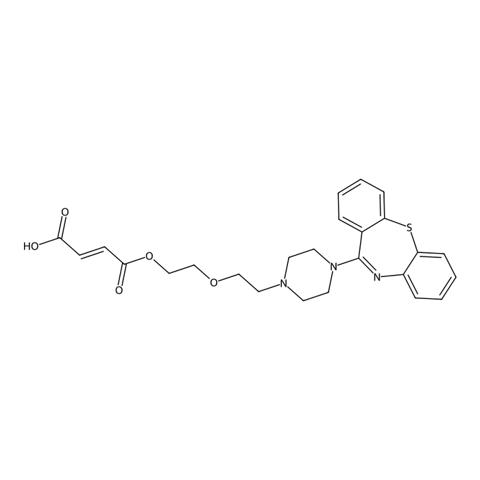 Quetiapine Hemifumarate Ester ((E)-4-(2-(2-(4-(dibenzo[b,f][1,4]thiazepin-11-yl)piperazin-1-yl)ethoxy)ethoxy)-4-oxobut-2-enoic acid)