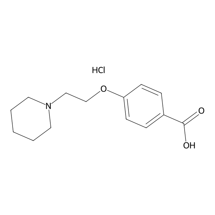 4-[2-(piperidinyl)ethoxy]benzoic acid HCl