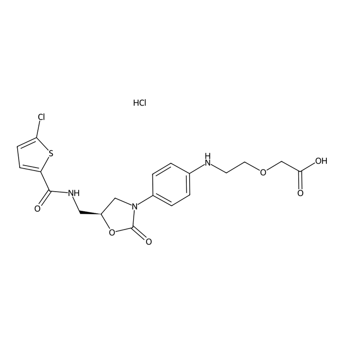 (S)-2-(2-(4-(5-((2-Chlorothiophene-5-carboxamido)methyl)-2-oxooxazolidin-3-yl)phenylamino)ethoxy)acetic acid Hydrochloride(synonyms:Rivaroxaban Open-Ring Acid Impurity)