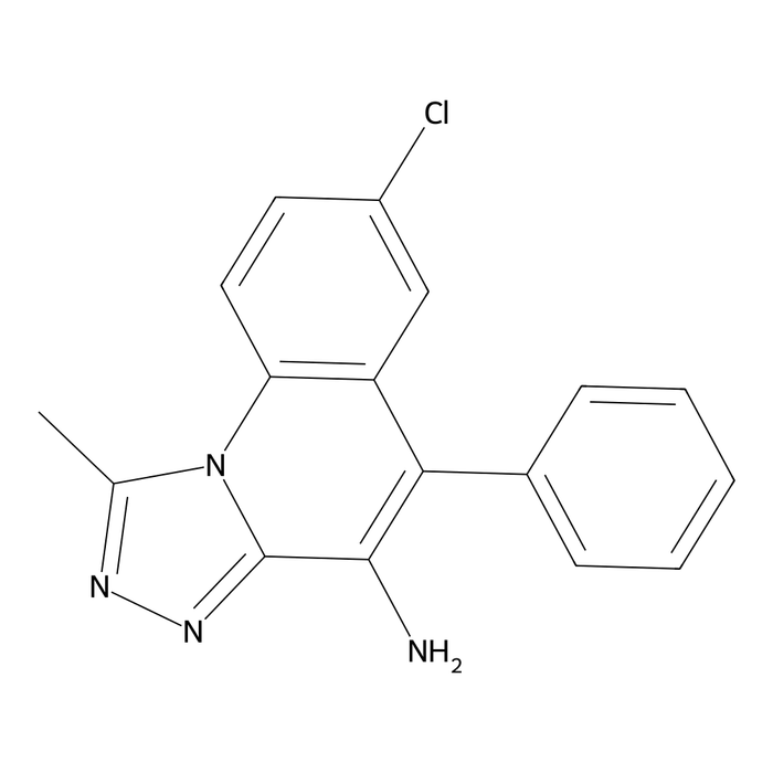 7-Chloro-1-methyl-5-phenyl-[1,2,4]triazolo[4,3-a]quinolin-4-amine