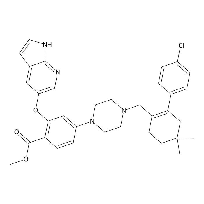 Methyl 2-[(1H-pyrrolo[2,3-b]pyridin-5-yl)oxy]-4-[4-[[2-(4-chlorophenyl)-4,4-dimethylcyclohex-1-enyl]methyl]piperazin-1-yl]benzoate